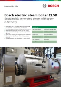 Electric steam boiler ELSB