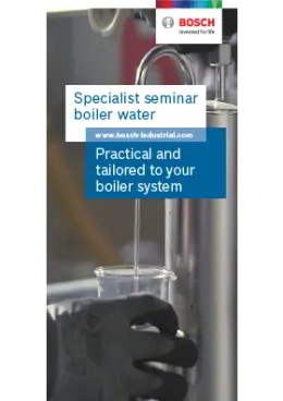 Séminaire professionnel Eau de chaudière