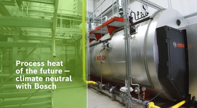La chaleur industrielle du futur – neutre pour le climat avec Bosch