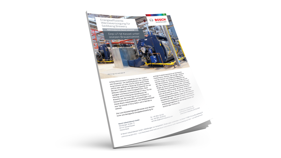 Energy-efficient process heat supply for Sedibeng Brewery Energy-efficient process heat supply for Sedibeng Brewery