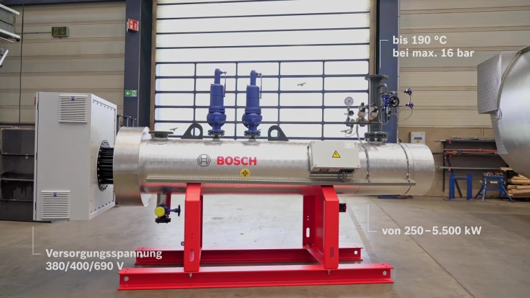 Elektrokessel für Heizwärme und Heißwasser ELHB von Bosch