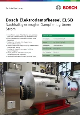 Elektrodampfkessel ELSB