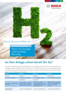 Bosch Wasserstoffkessel