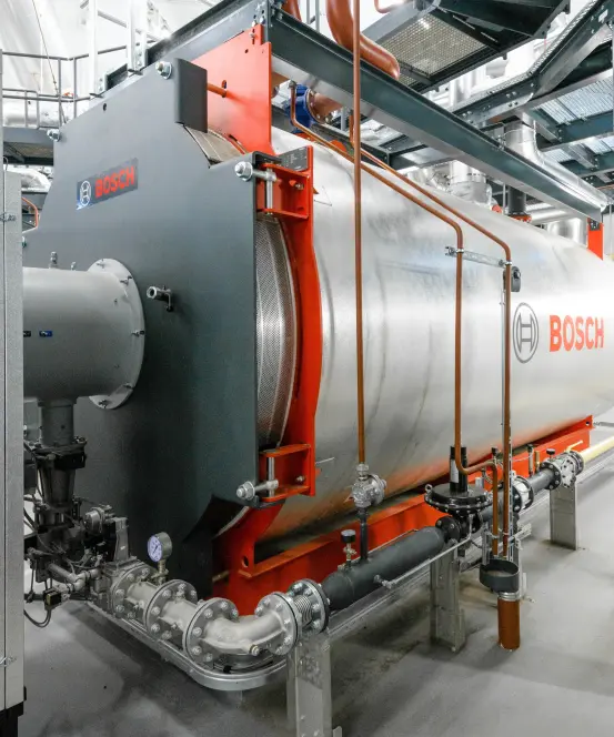 Bosch-Kessel zur Absicherung von Biomasseprojekten