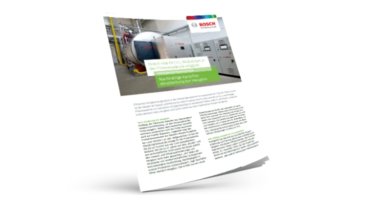 Bosch macht CO2-Reduktion in der Prozesswärme möglich