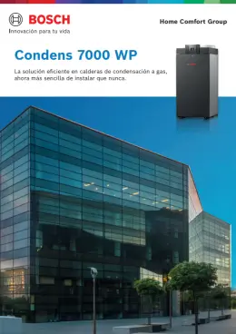 Portada Folleto Condens 7000 WP_Bosch