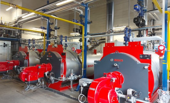 Chantier d'une rénovation complète d'une chaufferie avec des UT-L