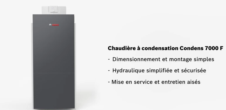 Vidéo chaudière à condensation Condens 7000 F