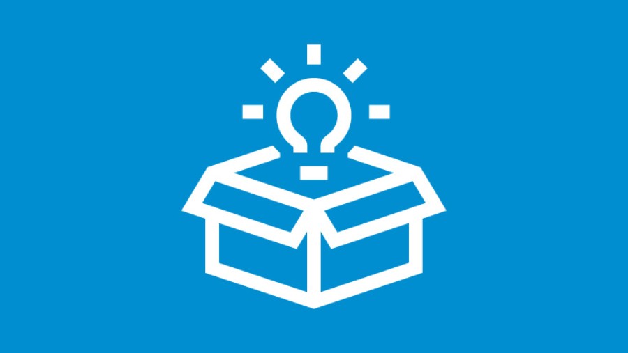 Box with lightbulb icon Box with lightbulb icon