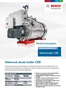 Steam boiler CSB