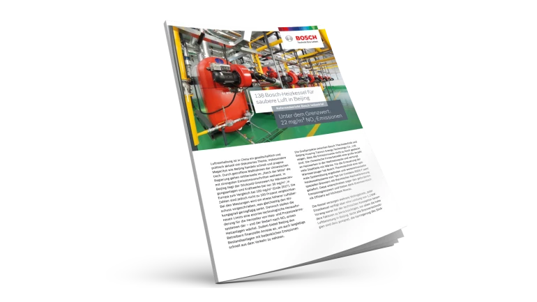 138 caldaie per il riscaldamento Bosch per un'aria pulita a Pechino