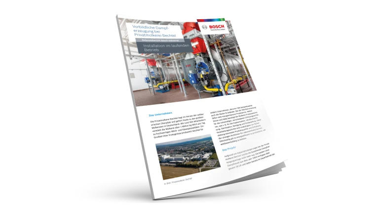 Produzione di vapore presso il caseificio Privatmolkerei Bechtel