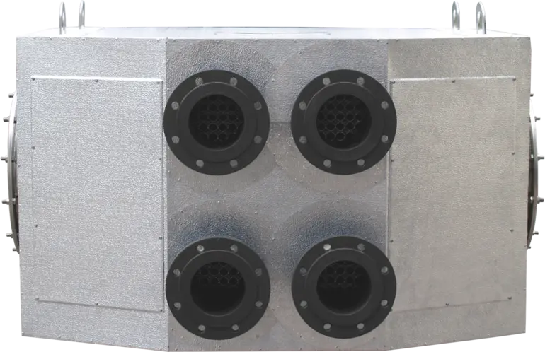 Permutador de calor de gases de escape para caldeiras de água sobreaquecida