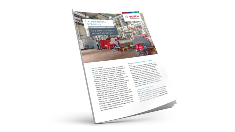 Fábrica de bombas economizadora de energia: a KSB muda para a operação com água quente