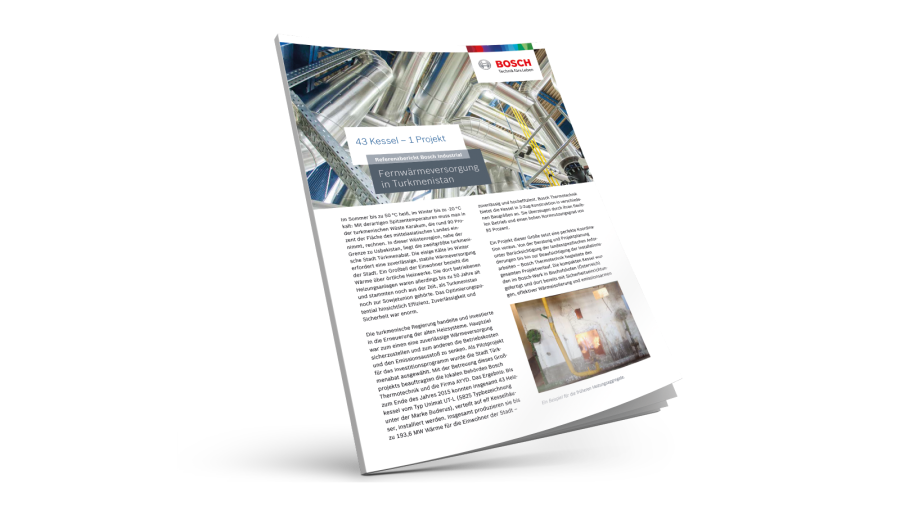 43 kotlov na výrobu tepla v Turkménsku