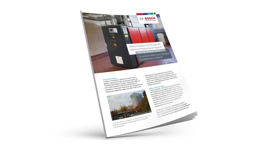 Spoločnosť Bahlsen pečie sušienky pomocou kombinácie stlačeného vzduchu a tepla