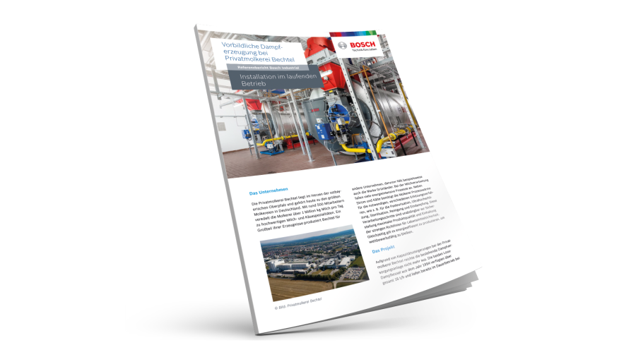 Ukážková výroba pary v súkromnej mliekarni Bechtel